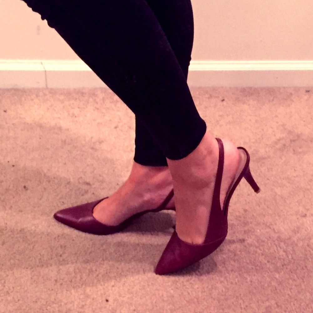 cole haan sling backs